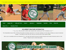 Tablet Screenshot of ccllbaseball.com